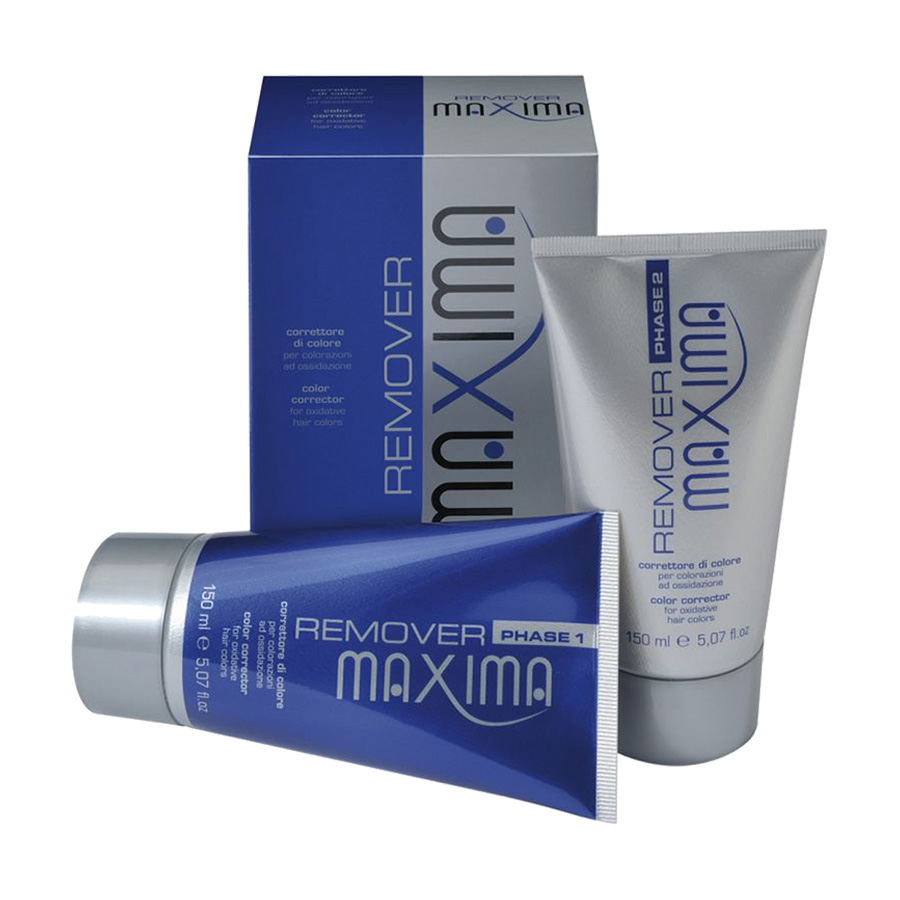 Двофазний стабілізатор кольору волосся Maxima Professional Remover, 2*150 мл